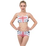 Motif Layered Top Bikini Set