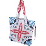 Motif Drawstring Tote Bag