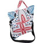 Motif Fold Over Handle Tote Bag