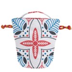 Motif Drawstring Bucket Bag
