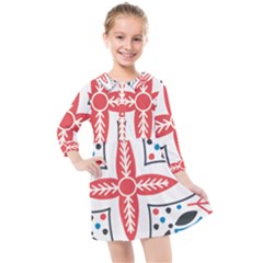 Kids  Quarter Sleeve Shirt Dress 