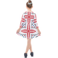 Kids  Quarter Sleeve Shirt Dress 