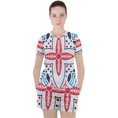 Women s Mesh T-Shirt and Shorts Set 