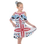 Motif Kids  Shoulder Cutout Chiffon Dress