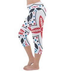 Lightweight Velour Capri Yoga Leggings 