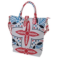 Buckle Top Tote Bag 