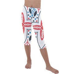 Kids  Lightweight Velour Capri Leggings  