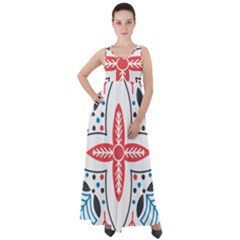 Empire Waist Velour Maxi Dress 