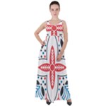 Motif Empire Waist Velour Maxi Dress