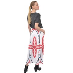Velour Split Maxi Skirt 