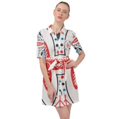Belted Shirt Dress 