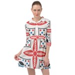 Motif Mini Skater Shirt Dress