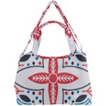 Motif Double Compartment Shoulder Bag