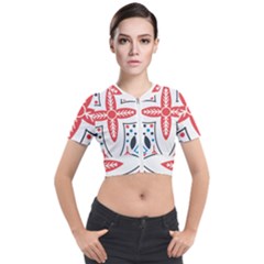 Short Sleeve Cropped Jacket 