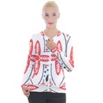 Motif Casual Zip Up Jacket