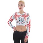 Motif Long Sleeve Cropped Velvet Jacket