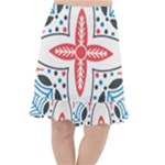 Motif Fishtail Chiffon Skirt