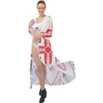 Motif Maxi Chiffon Beach Wrap