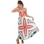 Motif Backless Maxi Beach Dress