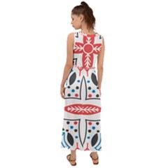 V-Neck Chiffon Maxi Dress 