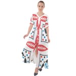 Motif Waist Tie Boho Maxi Dress