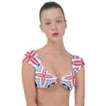 Motif Cap Sleeve Ring Bikini Top