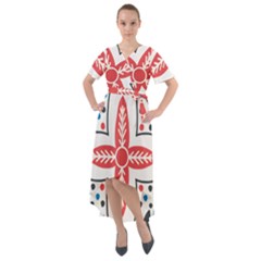 Front Wrap High Low Dress 
