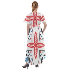 Front Wrap High Low Dress 