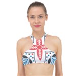 Motif High Neck Bikini Top