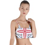 Motif Layered Top Bikini Top 