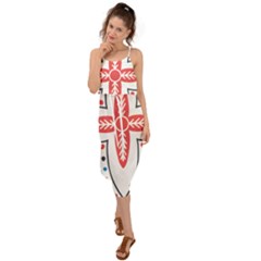 Waist Tie Cover Up Chiffon Dress 