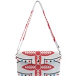 Motif Removable Strap Clutch Bag