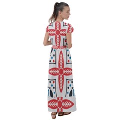 Flutter Sleeve Maxi Dress 