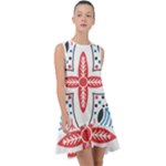 Motif Frill Swing Dress