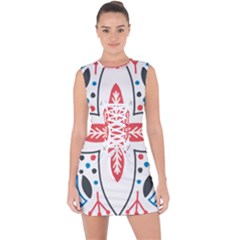 Lace Up Front Bodycon Dress 