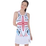Motif Racer Back Mesh Tank Top