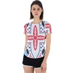 Motif Back Cut Out Sport Tee