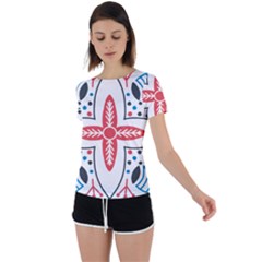 Back Circle Cutout Sports T-Shirt 