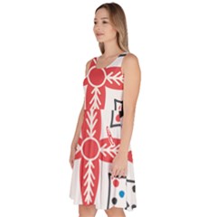 Knee Length Skater Dress With Pockets 