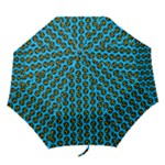 0059 Comic Head Bothered Smiley Pattern Folding Umbrellas