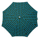 0059 Comic Head Bothered Smiley Pattern Straight Umbrellas