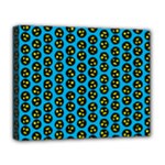 0059 Comic Head Bothered Smiley Pattern Deluxe Canvas 20  x 16  (Stretched)