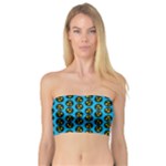 0059 Comic Head Bothered Smiley Pattern Bandeau Top