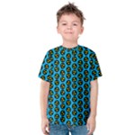 0059 Comic Head Bothered Smiley Pattern Kids  Cotton Tee