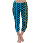 0059 Comic Head Bothered Smiley Pattern Capri Winter Leggings 
