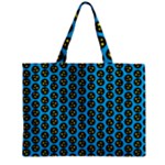 0059 Comic Head Bothered Smiley Pattern Zipper Mini Tote Bag