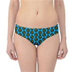 0059 Comic Head Bothered Smiley Pattern Hipster Bikini Bottoms