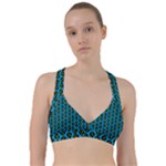 0059 Comic Head Bothered Smiley Pattern Sweetheart Sports Bra