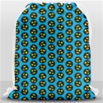 0059 Comic Head Bothered Smiley Pattern Drawstring Bag (Large)