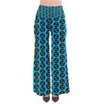 0059 Comic Head Bothered Smiley Pattern So Vintage Palazzo Pants